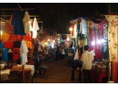 Ночной рынок в Северном Гоа
